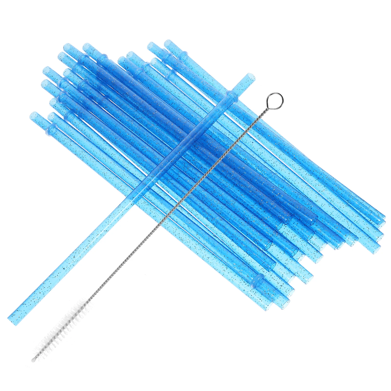 

25 Pcs Colored Thickened Reusable Straws for Party Christmas Juice Beverage Straws Brush Safe Round Mouth Easily Cleaned