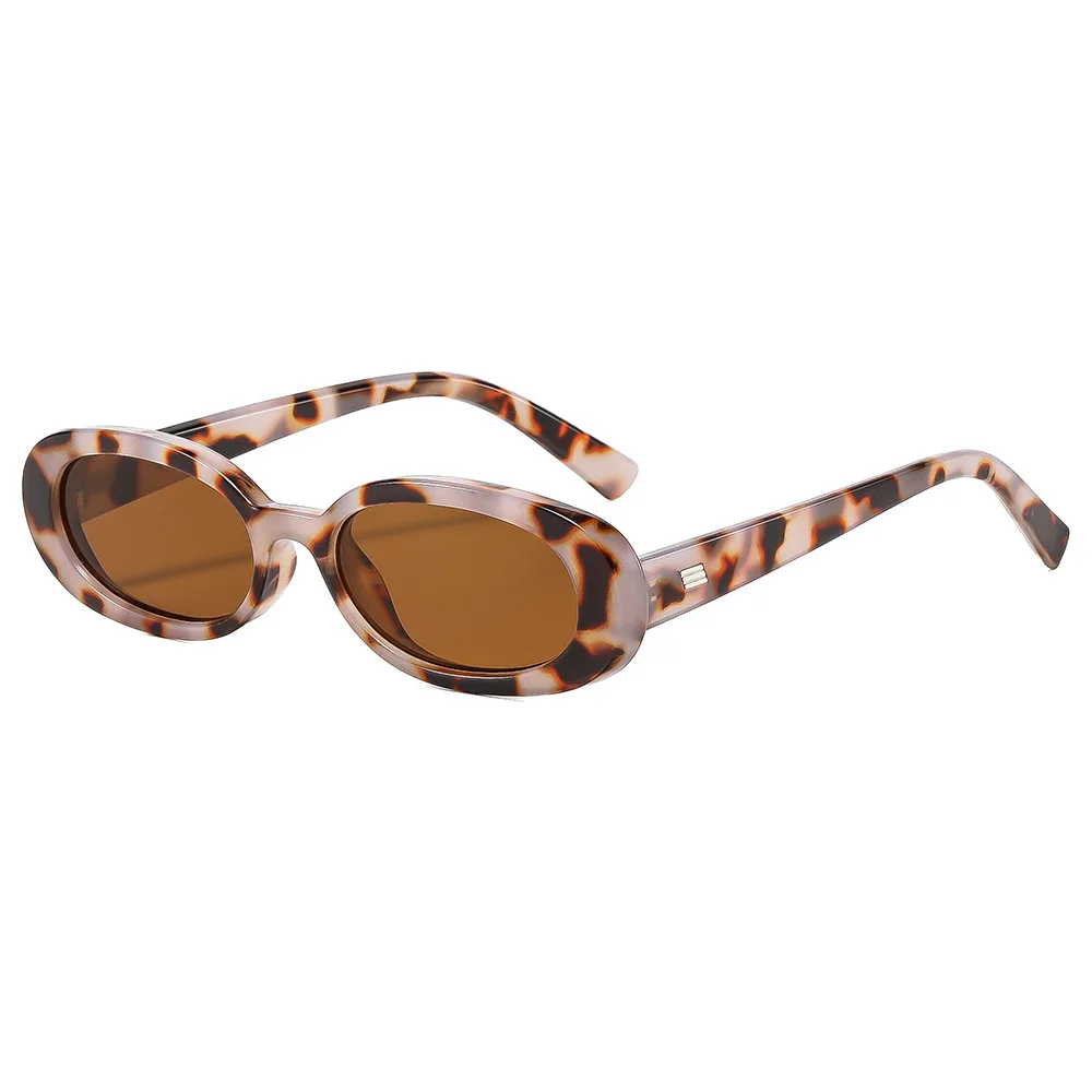 2026 Trendprodukte, Kleine Ovale Rahmen Hip-Hop-Sonnenbrille, Modische Streetwear-Fahrersonnenbrille