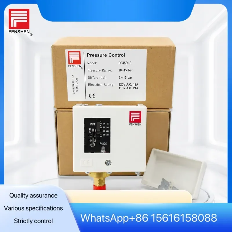 Original FENSHEN Shanghai Fengshen Pressure Controller R410A High Voltage Pressure Switch PC45DLE HVAC Refrigeration Air