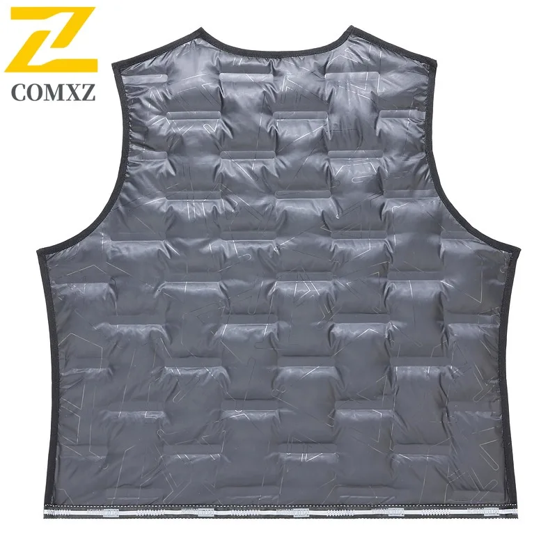 COMXZ 2025 Men Long Double Breasted Wool Coat Down Inner Layer Reversible Cashmere Overcoat Knee Length Winter windbreaker