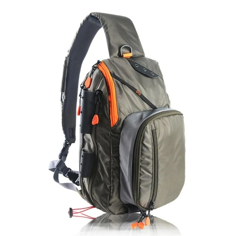 

Fly Fishing Slings Pack Crossbody Bag Chest Pack Fishing Tackle Storage Shoulder Bag for Freshwater or Saltwater Fishing 4XBB