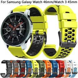 22mm Silicone Band For Samsung Galaxy Watch 46mm Strap for Galaxy Watch 3 45mm Gear S3 Frontier Classic Sport Watchband Bracelet