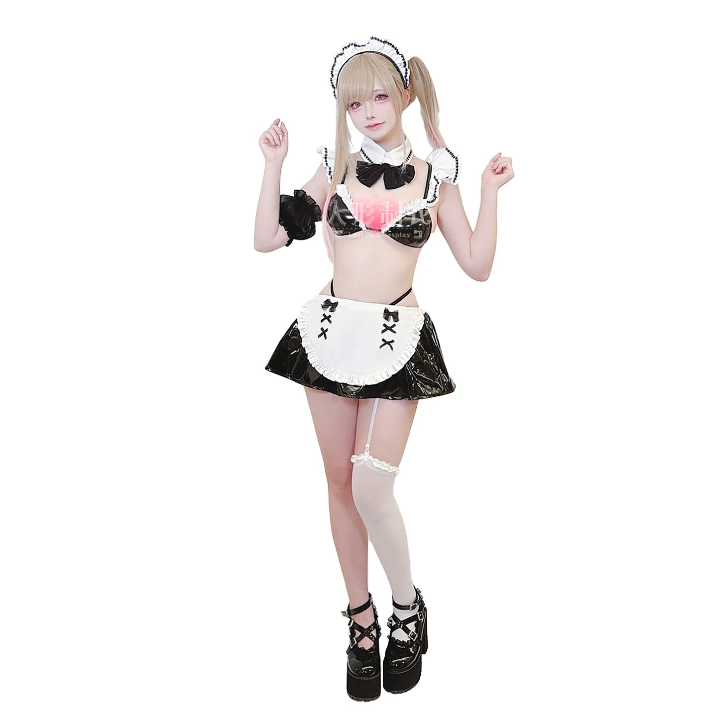 

2025 new Halloween Carnival suit Anime Dress Up Kitagawa Marin Cosplay Costume Maid DRESS with Necklace Navy Style Swimsuit