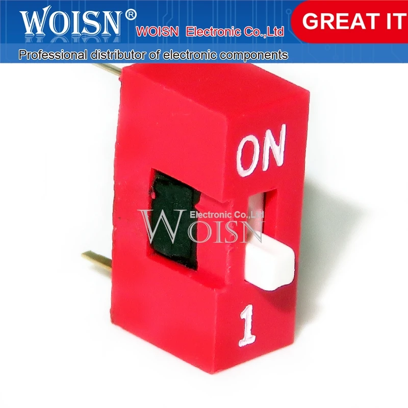 DIP switch rosso DS-01 (1 bit)