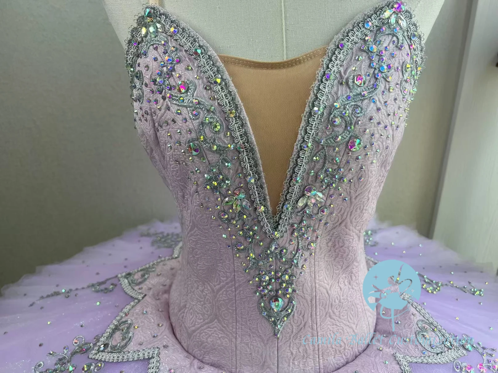 جديد أرجواني فضي الجنية النوم الجمال الباليه توتو تنورة PDE عرض المنافسة تنورة مخصصة للبالغين والأطفال #3