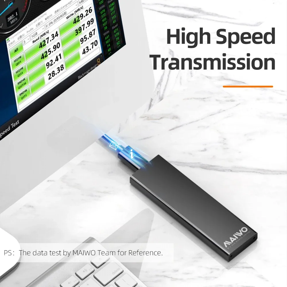 Maiwo M.2 Sata Ssd Naar Usb 3.0 Externe Ssd Reader Converter Adapter Behuizing Solid State Ssd Externe Box Case Tool Gratis Voor Pc