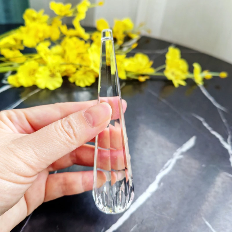 Excellent K9 Crystal Prism Clear Faceted Glass Chandelier Crystal Hanging Ornaments DIY Suncatcher Pendants Rainbow Maker