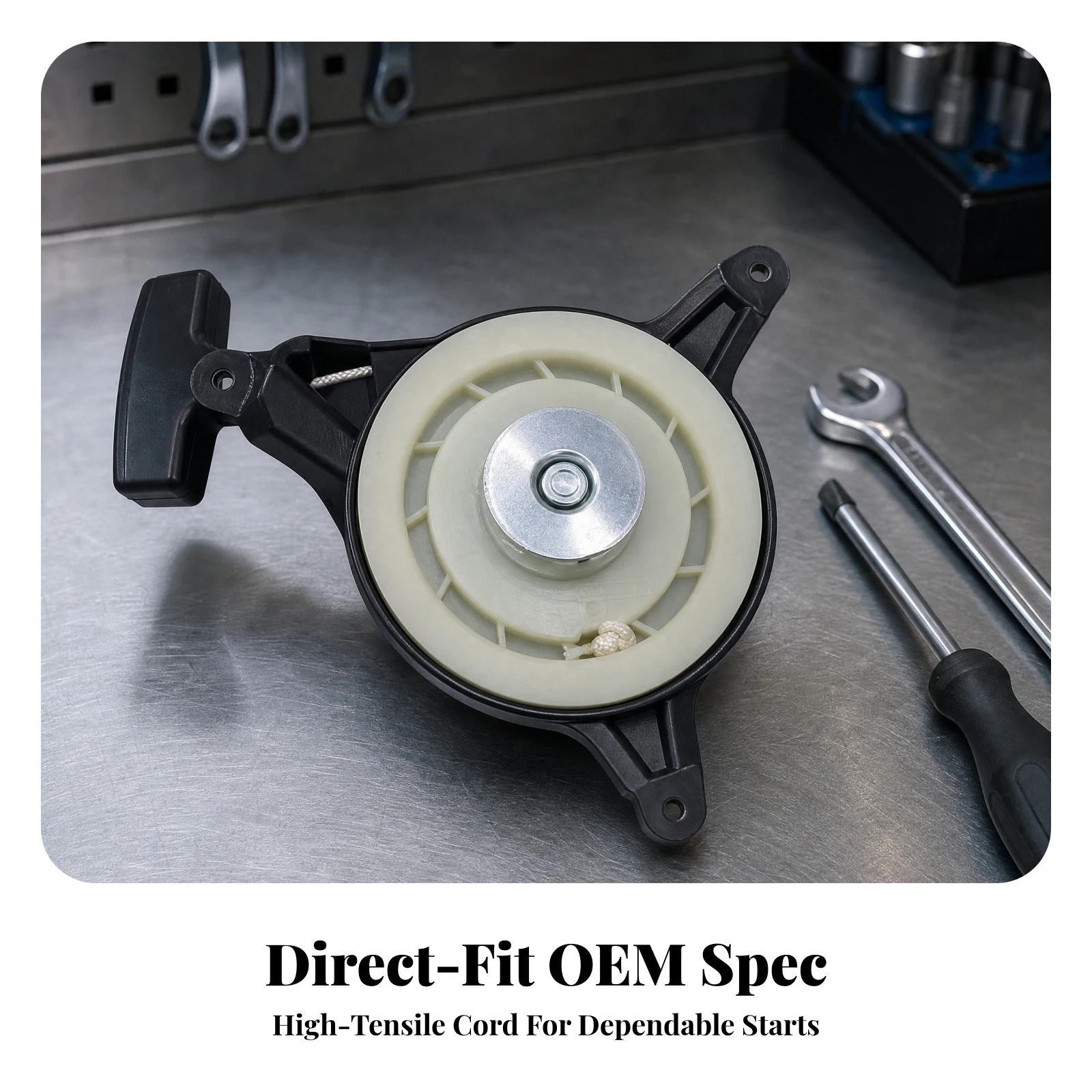 Recoil Starter Compatible Compatible Lawn Mower Starter Replacement Pull Start Assembly with Pull Handle Easy Installation
