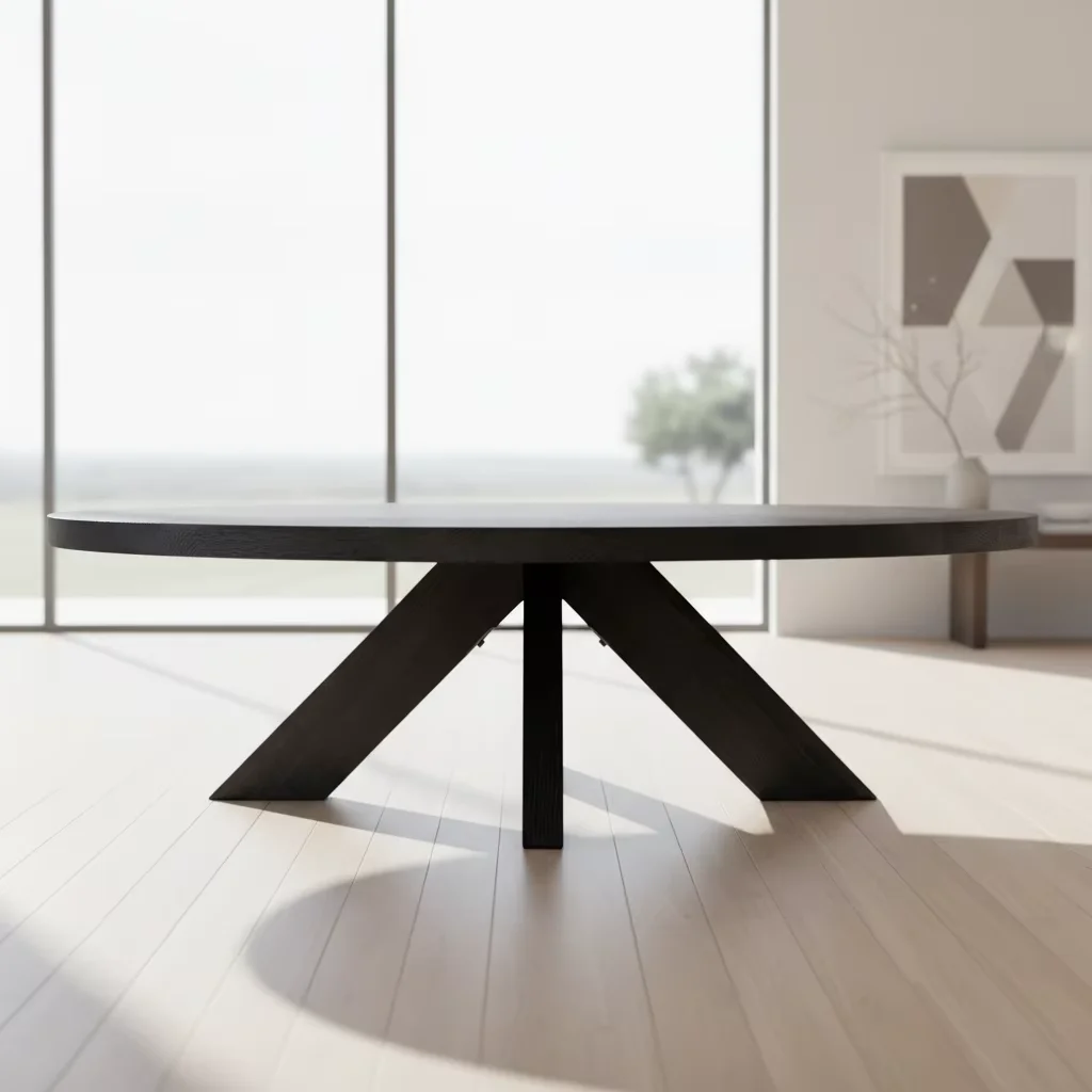 

# Французский журнальный столик для дома, мебель из массива дерева, круглый журнальный столик с X-образной основой