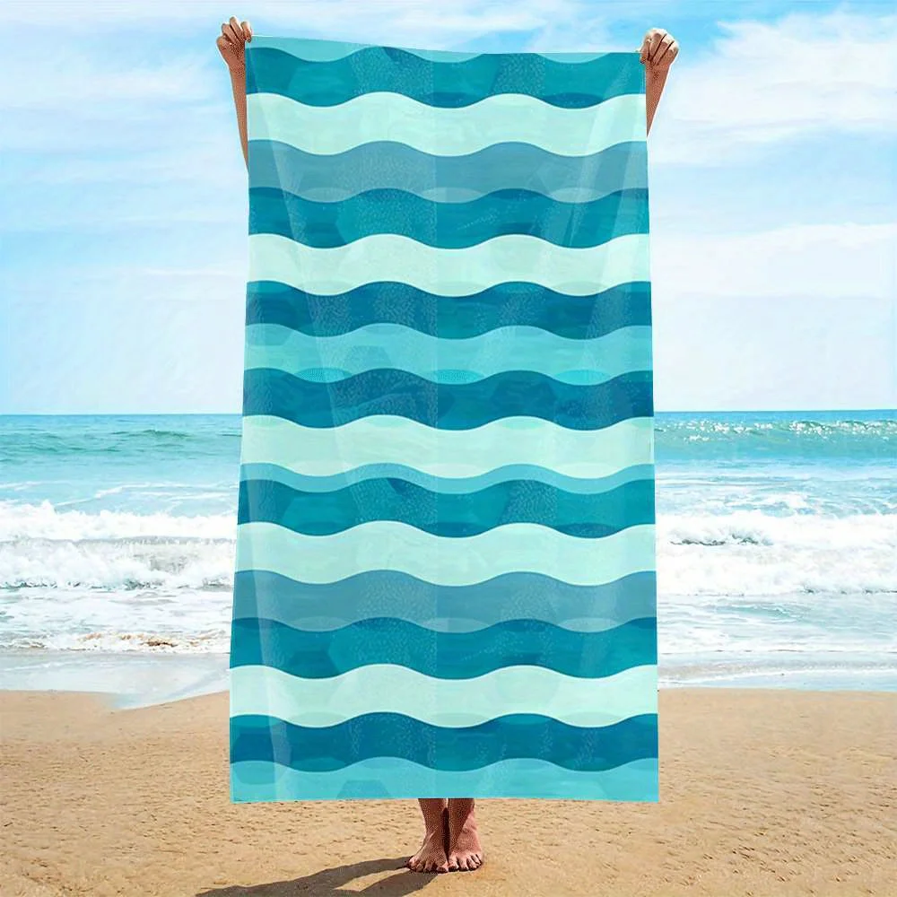 1PC Trendy Printed Summer Easy to carry beach towels, outdoor travel, swimming pool towels, beach accessories