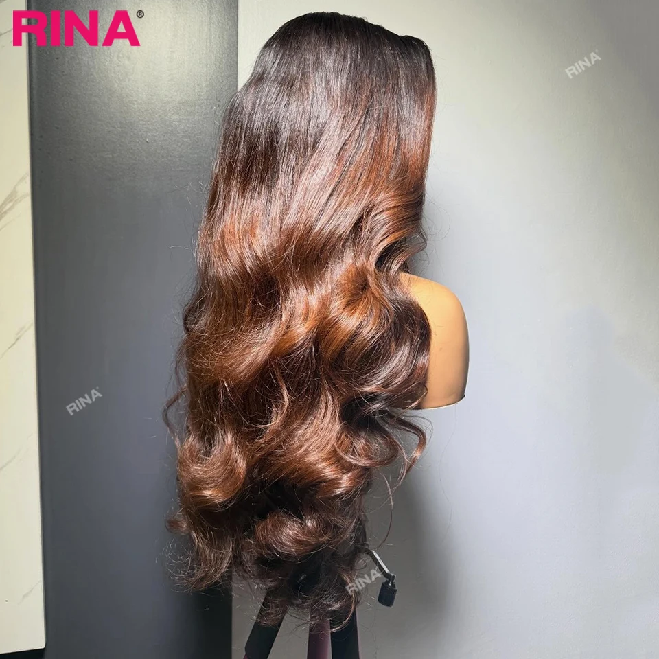 

Коричневый парик 1B, 13x6 HD Lace Frontal, с волнистыми волосами Body Wave, из натуральных волос Remy, с кружевной застежкой 5x5, предварительно проработанный, для женщин