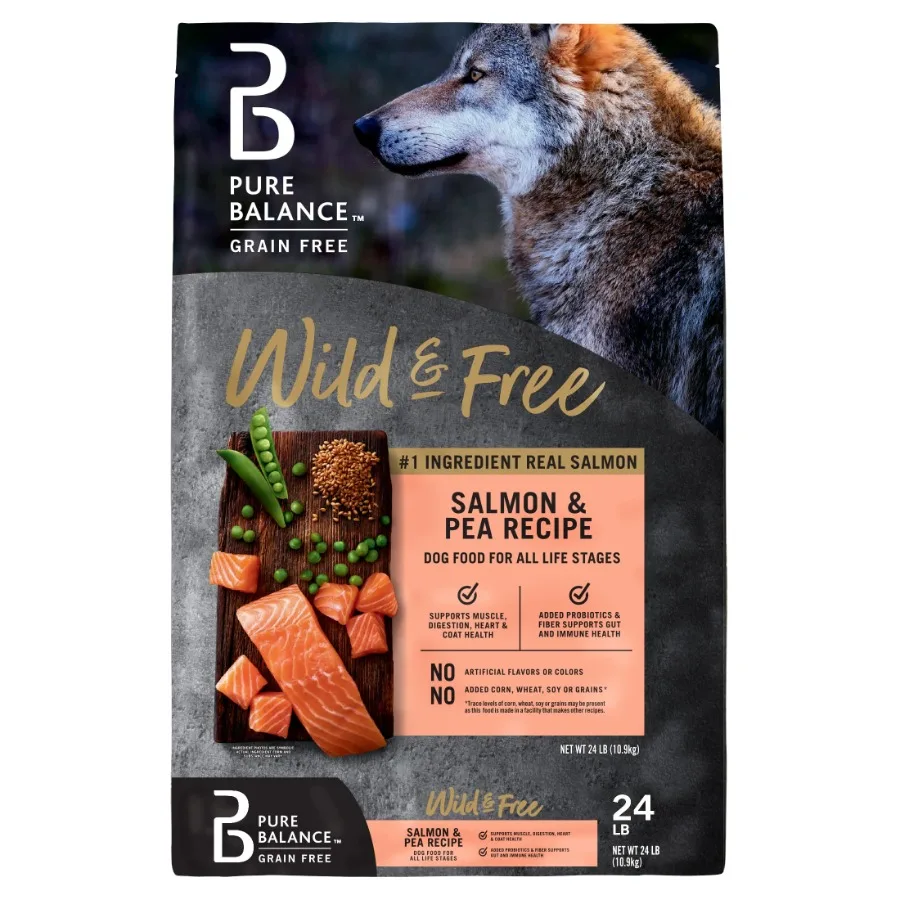 

Сухой корм для собак Wild Free Grain-Free с лососем и горохом, 24 фунта, идеально подходит для активных собак с чувствительным пищеварением, высокобелковая формула S
