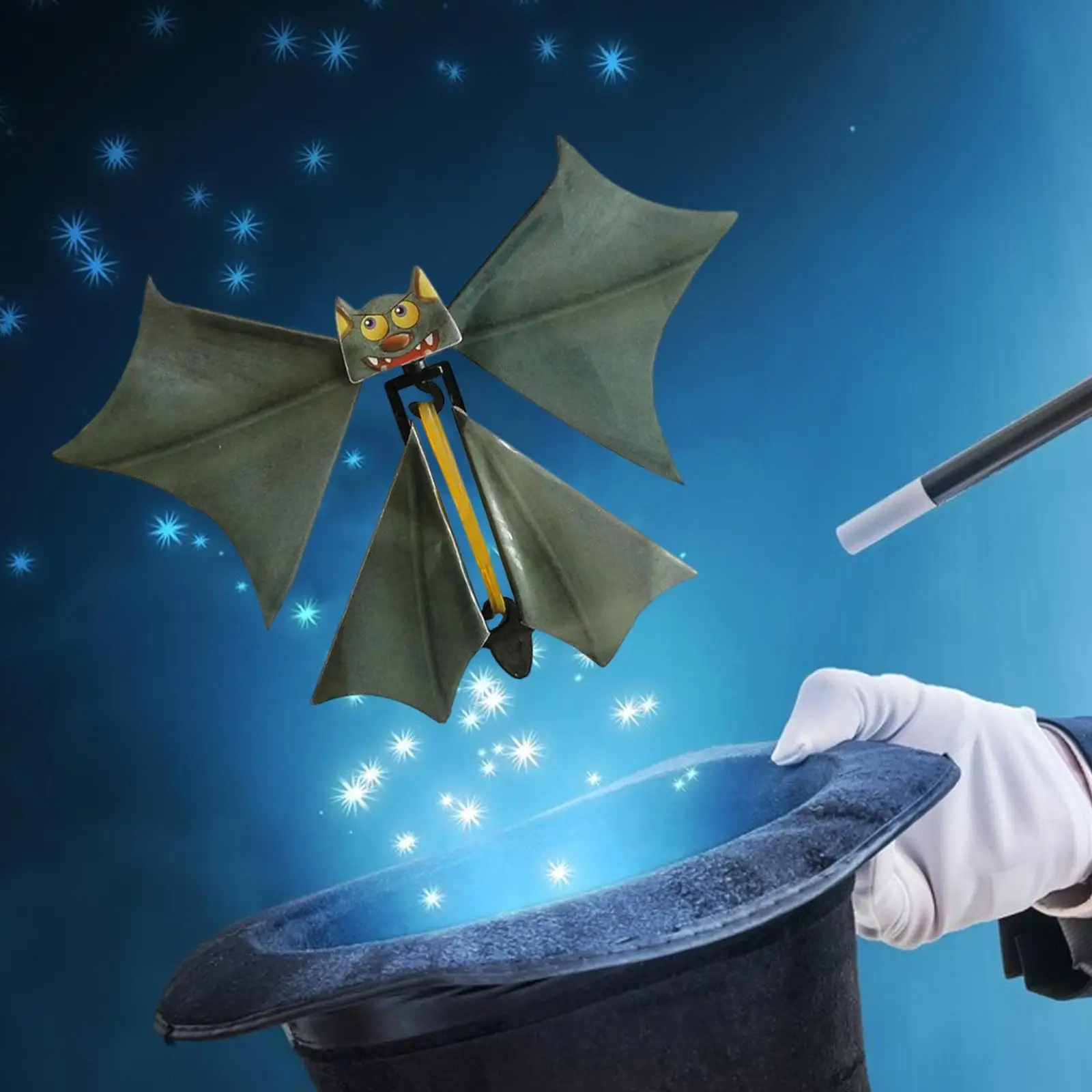 Magic Flying Bat Toy Fittings Props Performance Tricky Gift for Halloween