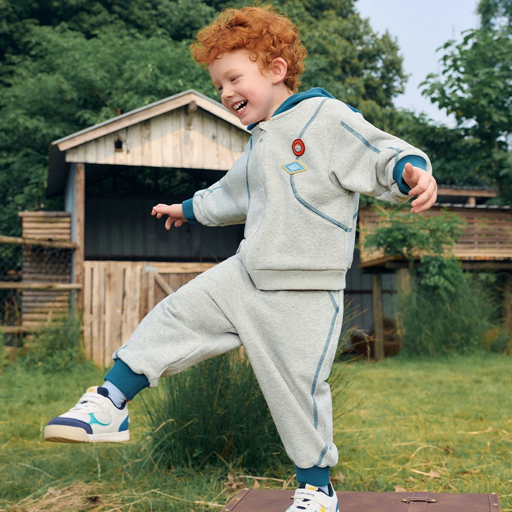 Dave Bella Kids' 2 Piece Sets Children's Outfits And Suit Baby Boy's Hoodie Pant Autumn Clothes Spring Tops Sportswear DB3263291