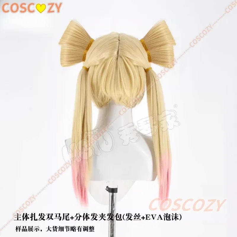 كوسبلاي جونو كوسبلاي فتاة سحرية جديدة OW باروكات لحفلة الهالوين شعر مستعار لوليتا حلوة للنساء زي جونو