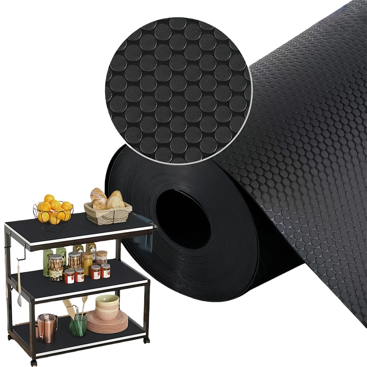 12 Pack Nonslip Cabinet Shelf Liners for Drawers to Provide Grip and Protection from Stains Scratches and Wear