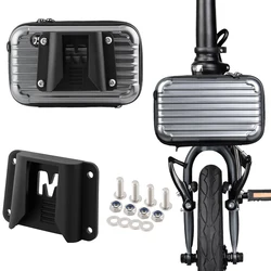 Hard Shell Storage Panniers Holder Buckle for Brompton Bicycle Plastic Pig Nose Front Shelf Mount Carrier Package Carrier Holder