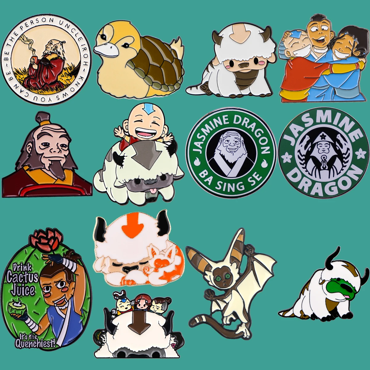 

Cartoon Anime Avatar Appa Enamel Pin Cute Anime Badges Brooch for Clothes Backpack Hat Fashion Jewelry Accessories Friends Gifts