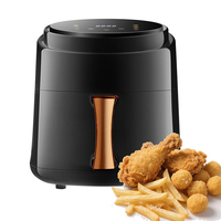 1400W 8L Oil-Free Air Fryer, Digital Display Electric Frying Pan with Viewing Window, Nonstick Basket, 180°C-400°C, Air Fryer