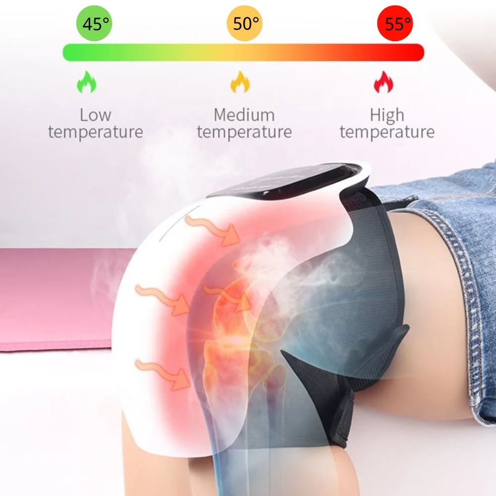 Thermal Heating Knee Massager with Pain Relief Treatment Physiotherapy Joint Massage Machine