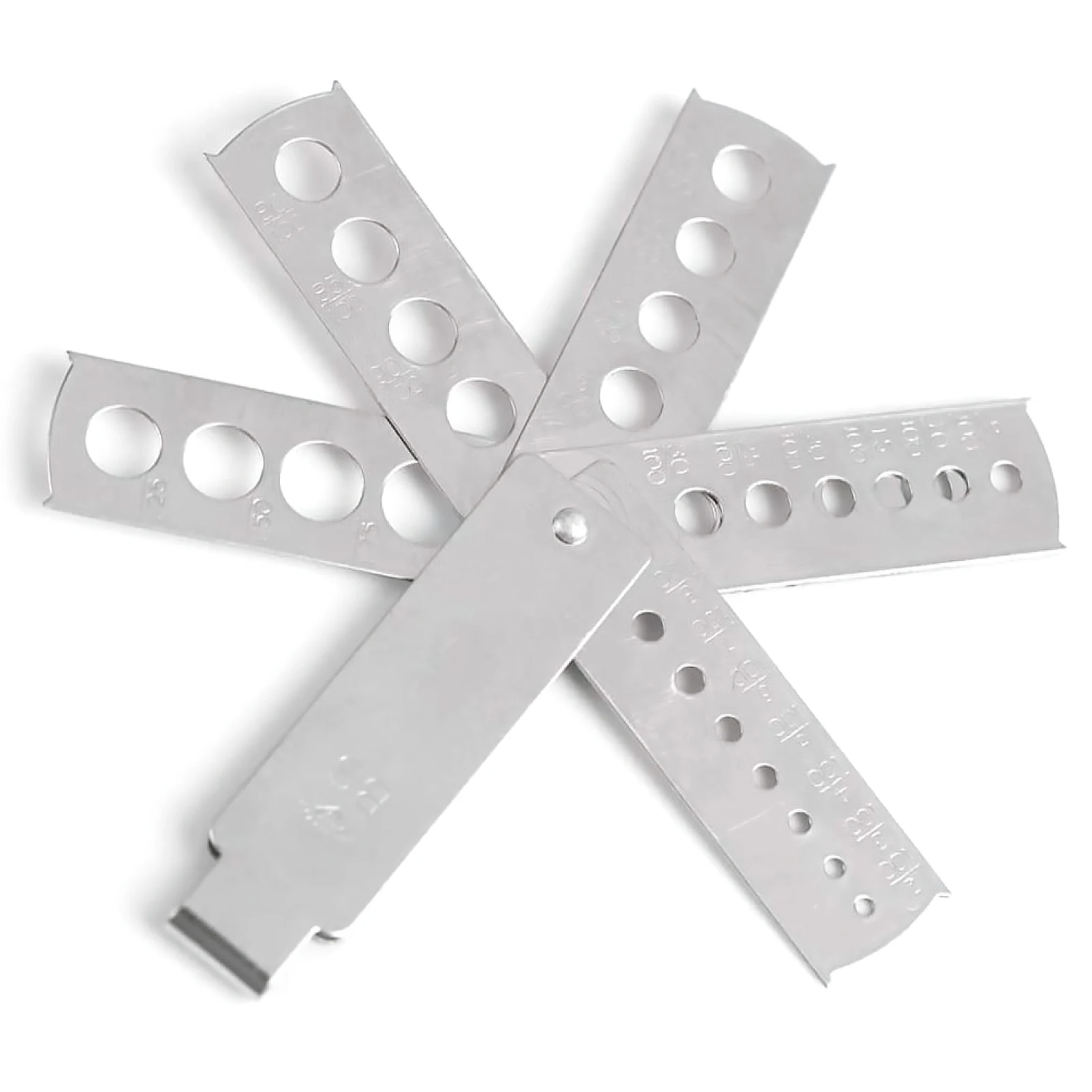 Professional Stainless Steel Diamond Gem Fan Gauge Stone Measuring Tool Jewelry Equipment Accessory Jewelry Making Tools