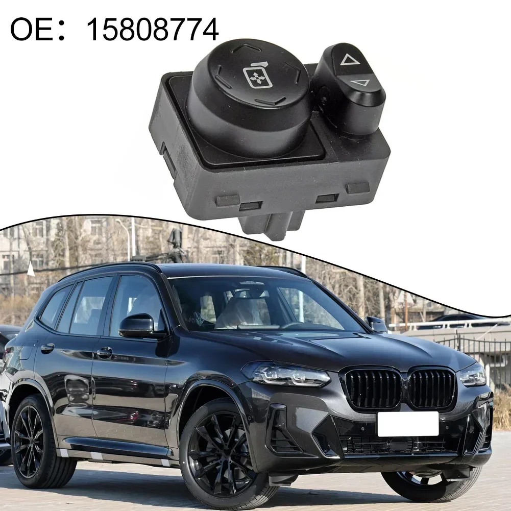 

1pcs 09-17 Door Mirror Switch 920-051 For Chevrolet 2009-2017 OEM Number 15808774 Balck Plastic Switch Control Signal Sensor