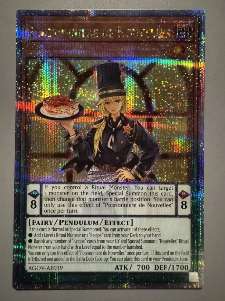 Yugioh KONAMI Duel Monsters AGOV-AE019 Poissonniere de Nouvelles 25th Quarter Century Secret Asian English Collection Mint Card