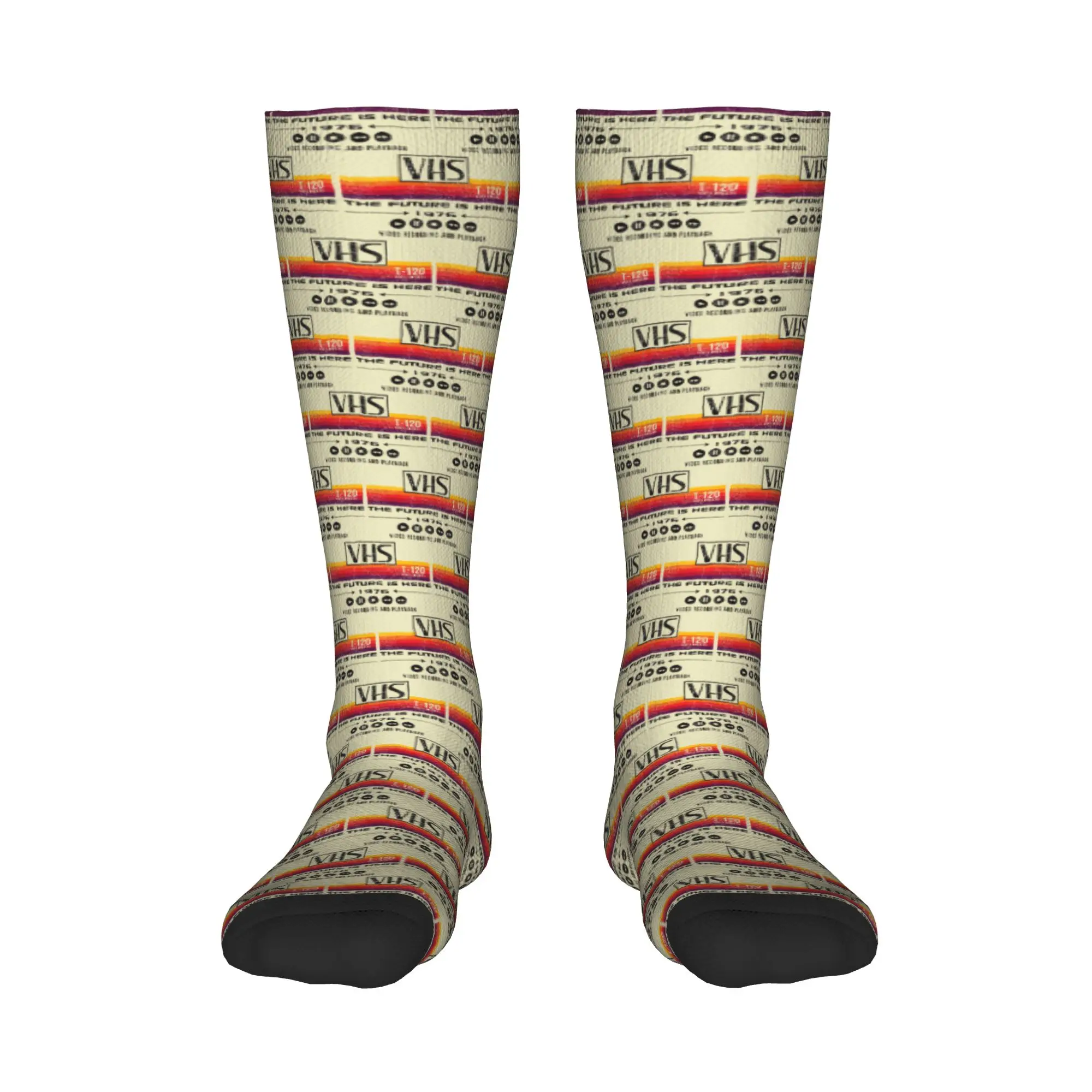 

All Seasons Crew Stockings VHS The Future Is Here 1976 Worn Out Lts Носки Harajuku Crazy Long Socks Аксессуары для мужчин и женщин