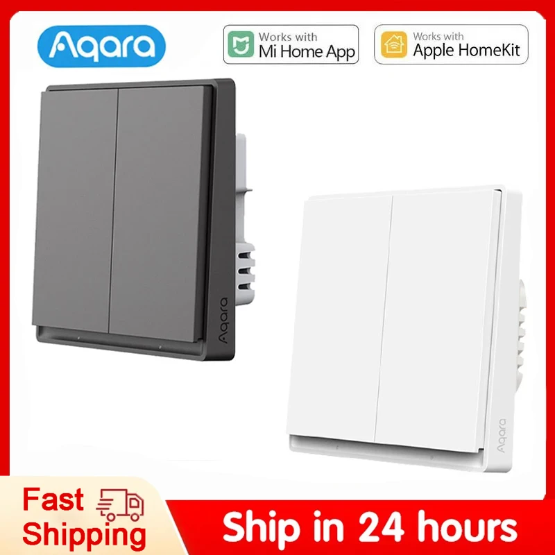 

Original Aqara E1 Smart Wall Switch ZigBee 3.0 Wireless Light Button No With Neutral Fire Wire For Xiaomi Mi Home Homekit APP