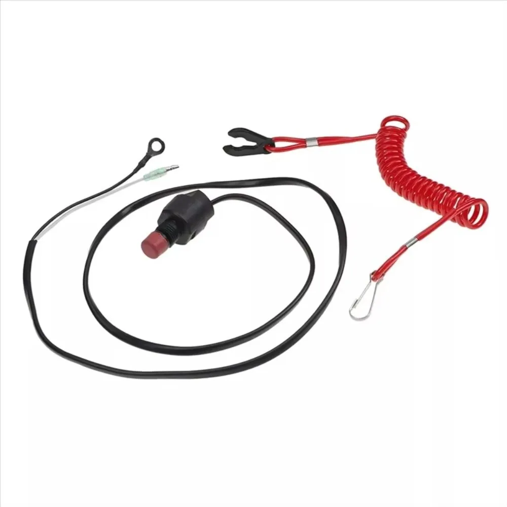 Stretchable Boat Kill Switch Lanyard Universal Controller Kill Switch Tether Cord Safe Motor Shutdown Rope