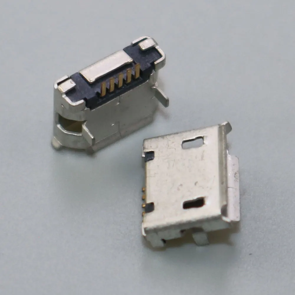 

100PCS/Lot Micro USB Mini Connector 5pin Long Needle 5P Data Port Charging Port mini USB Connector for Mobile end plug