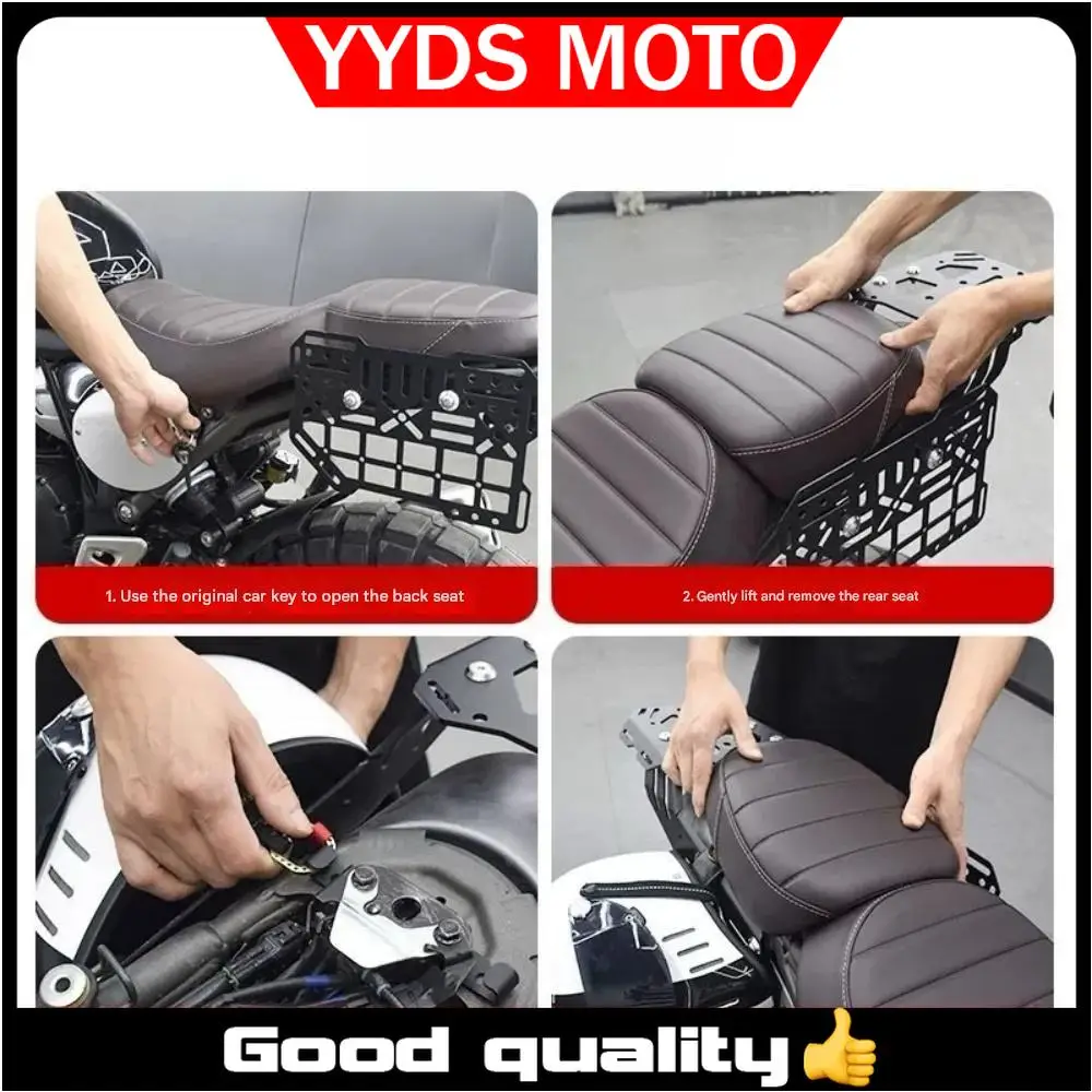 【Good quality】For Triumph Speed400/Scrambler400X Customized Hidden Helmet Lock Anti-theft Hook Fixer Accessories