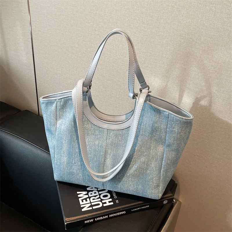 

Large Capacity Tote Bag for Women Shoulder Bags Versatile Fashionable Simple Shopping Bag Casual Purse and Handbags Bolsos Mujer