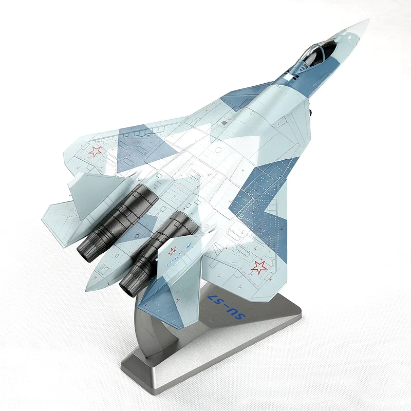 1/72 Scale AF1 Russian Air Force SU-57 Stealth Fighter T50 Finished Alloy Die Casting Simulation SU-57 Aircraft Model Toys Gifts