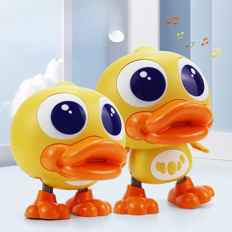 

Детская электрическая танцевальная игрушка-трансформер утка для малышей - тренировка подъема головы, интерактивная обучающая игрушка для ползания по пению