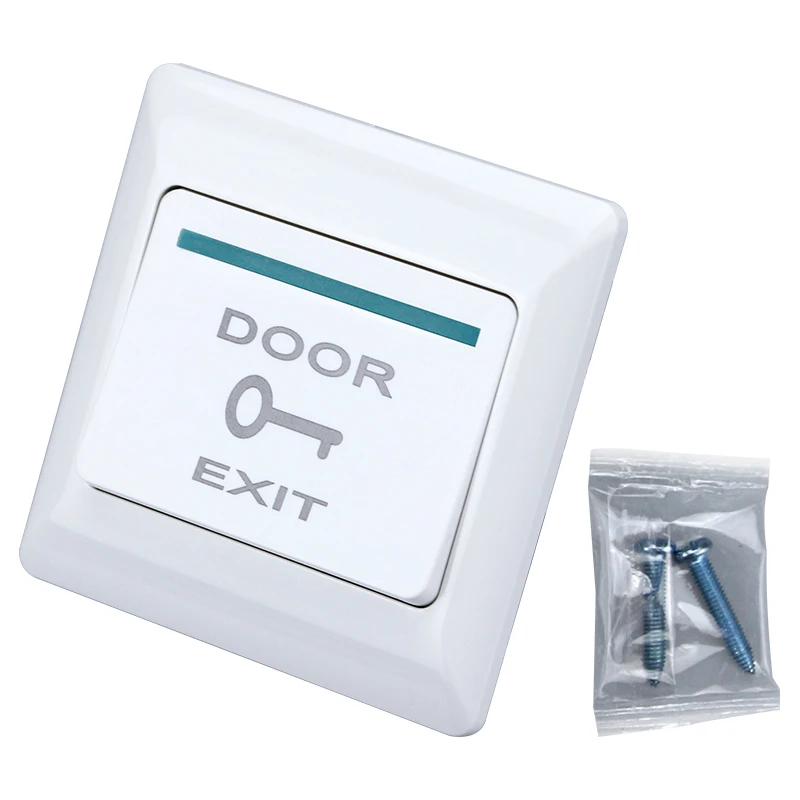 Picture 7: Type 86 Access Control Exit Button Wall Mounted Automatic Reset NO/NC/COM Panel PC Material Door Exit Release Switch