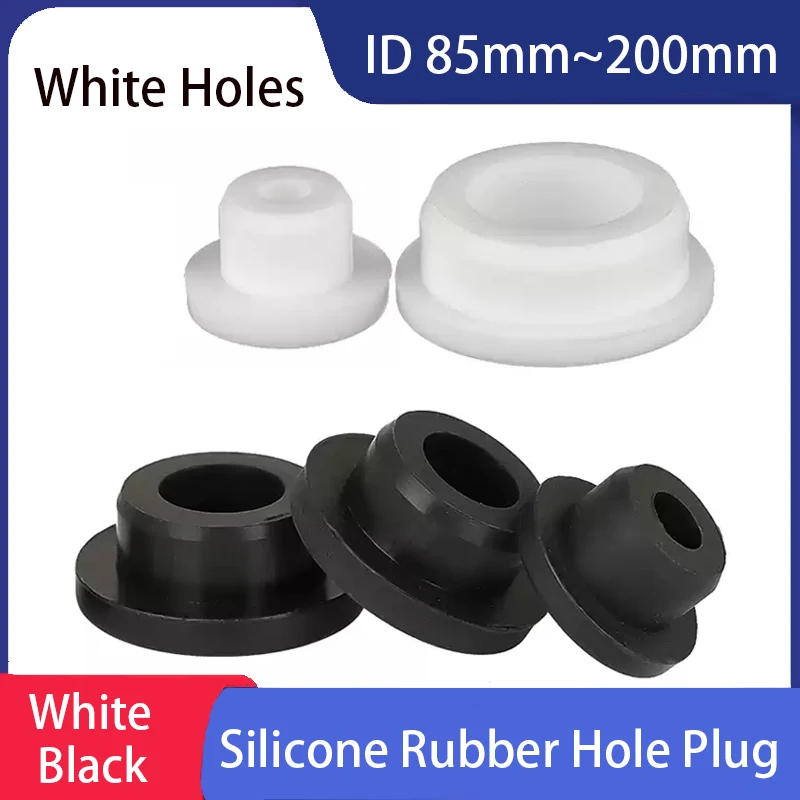 

1-5pcs Silicone Rubber Hole Plugs End Cap Pipe Inserts Bungs Seal Cover T Type Stopper Dustproof Plug Inner Hole 85-200mm