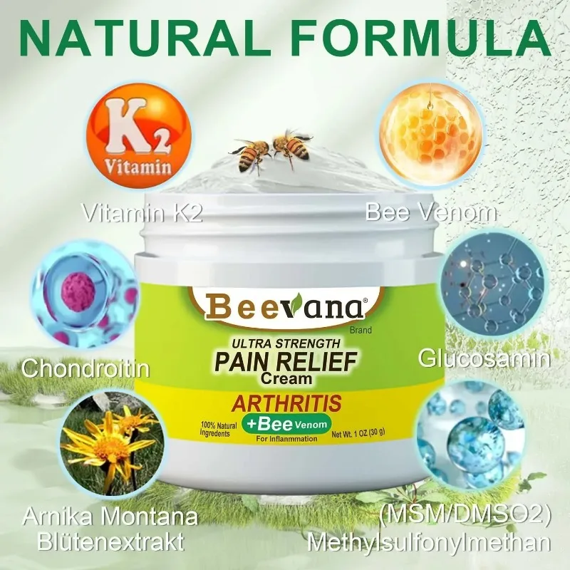 Beevana New Zealand Joint Relief Cream Joint and Bone Therapy Cream Knee Muscle Arthritis Treatment Gel Body Massage Care