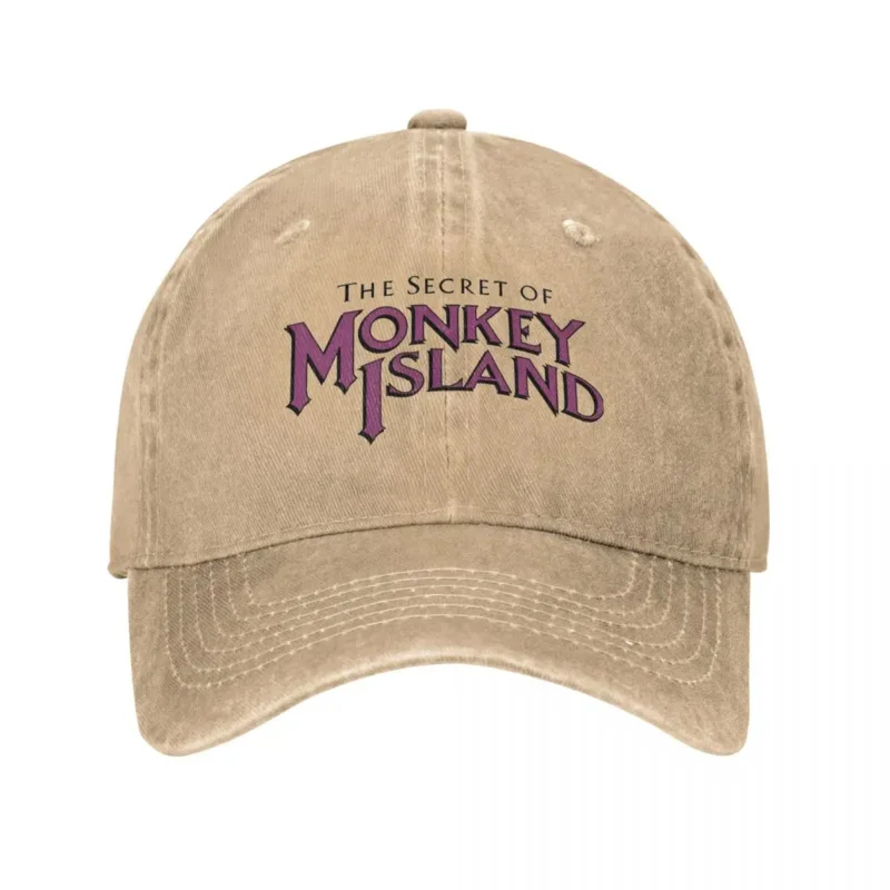 The Secret Of Monkey Island Logo Men Women Baseball Cap Sun Game Distressed Denim Hats Vintage Outdoor All Seasons Adjustable