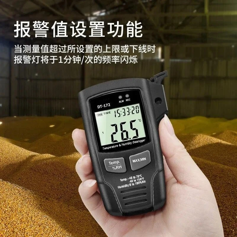 DT-172 Temperature Humidity Data Logger USB Digital Thermometer Hygrometer Recorder Monitor For Warehouse Cold Chain Storage