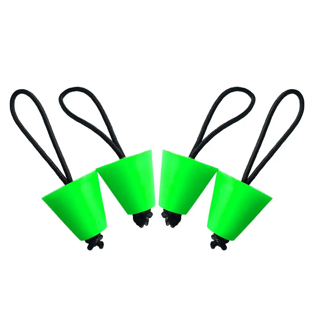 Green Kayak Scupper Plugs Universal Rubber Drain Bung Marine Supplies for Inflatable Kayak Canoe Raft Holes