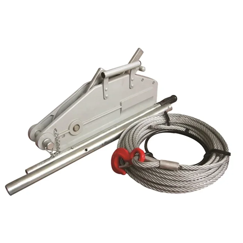 

1600kg Tirfor Hand Winch Cabrestante manual Ratchet Polipasto de cable de transversal Puller Traversing Wire Rope Hoist