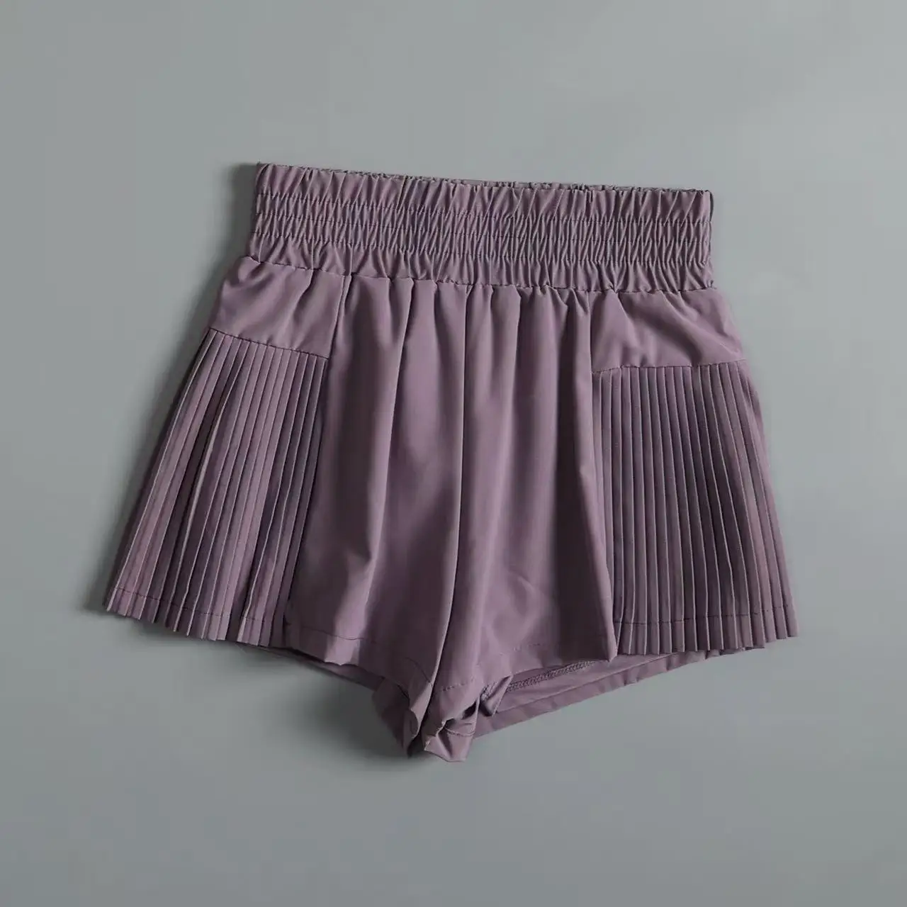 Women's Sports Shorts with Pockets, Quick-drying Shorts High-waisted Faux Two-piece Yoga Pants Running And Fitness Shorts summer image 3