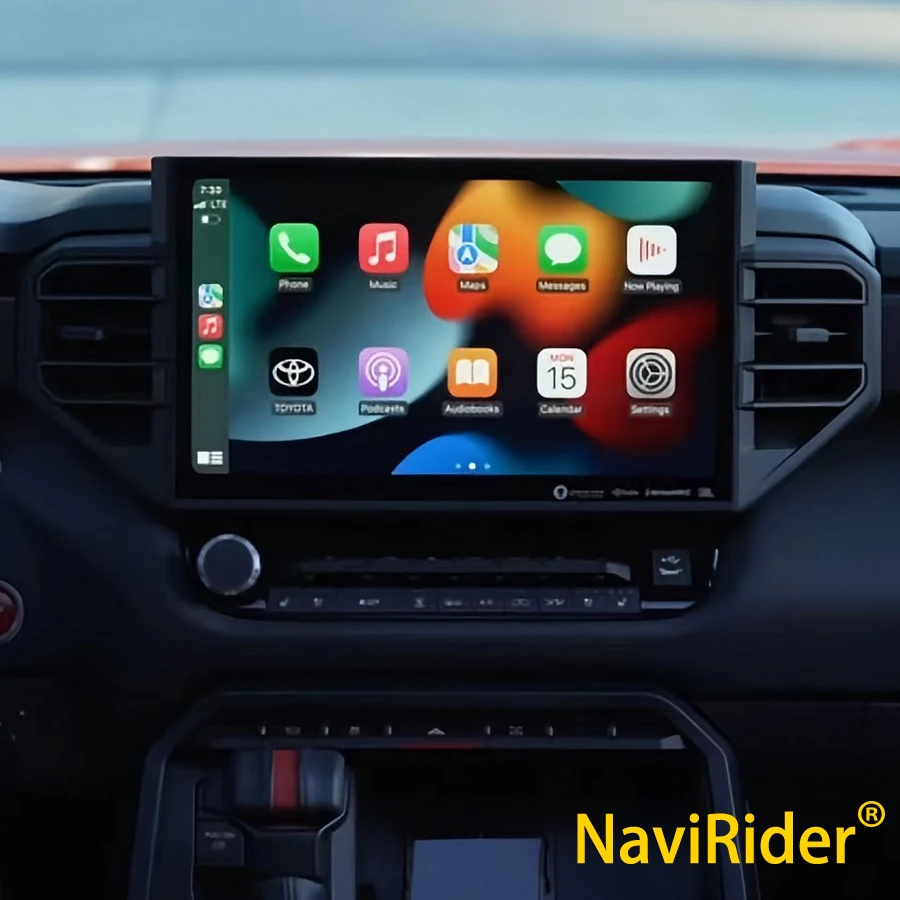 مشغل وسائط متعددة HU ستيريو 14.6 بوصة شاشة QLED لتويوتا تندرا 2020-2024 سيكويا أندرويد 14 CarPlay نظام تحديد المواقع والملاحة راديو السيارة