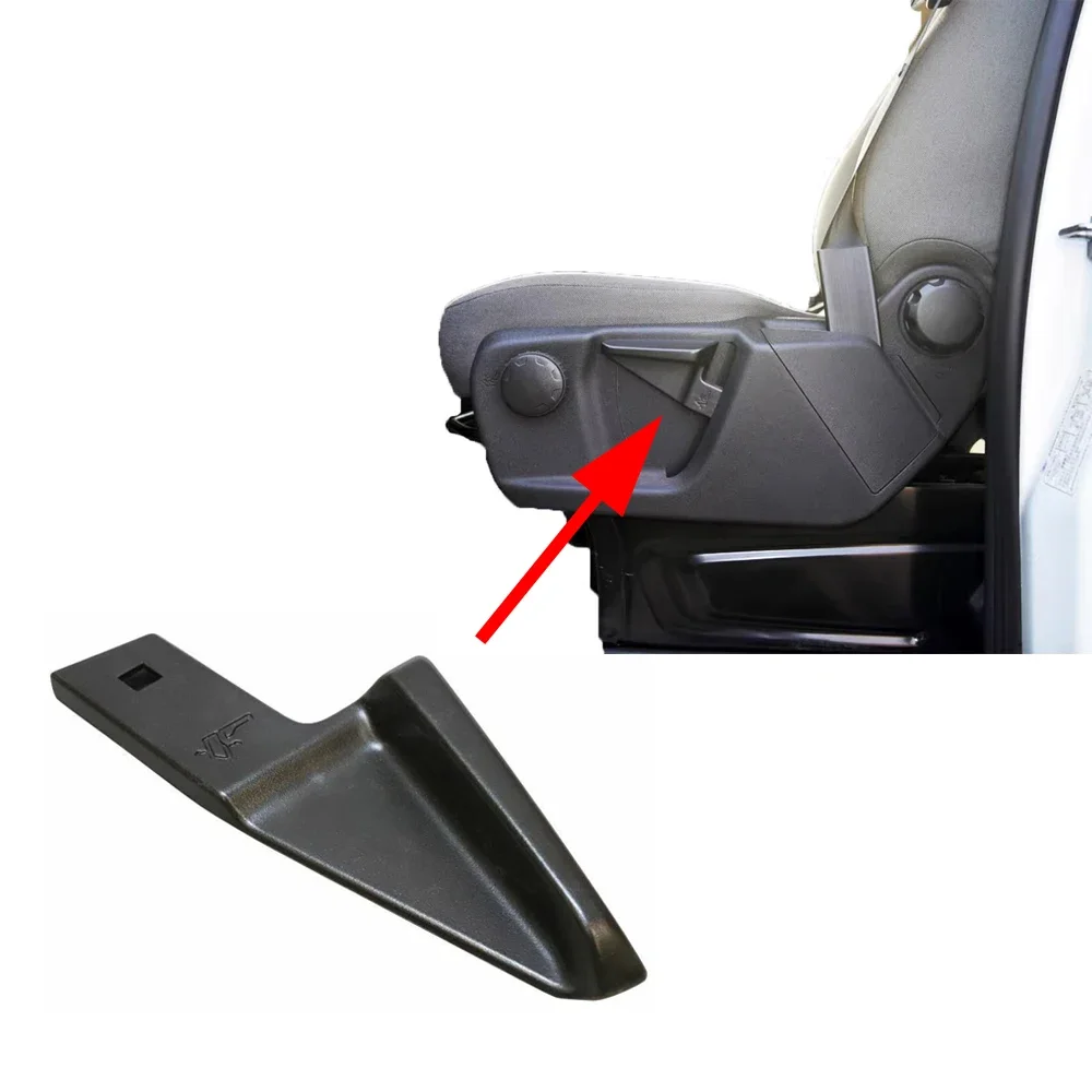 1pcs Seat Adjustment Lever Black Driver Seat Height Adjustment Handle For Ford Transit Tourneo Custom Plastic Car Accessory