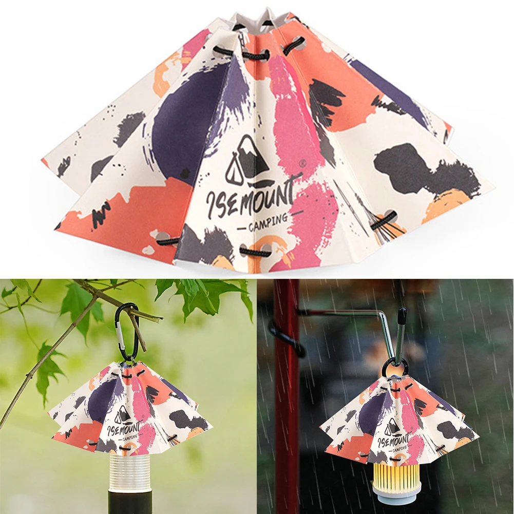 10 Stück Outdoor-Schirmlampenschirme, faltbar, leicht, Lampenschirm aus Papier, hängende Laternenabdeckung für Lampendekoration