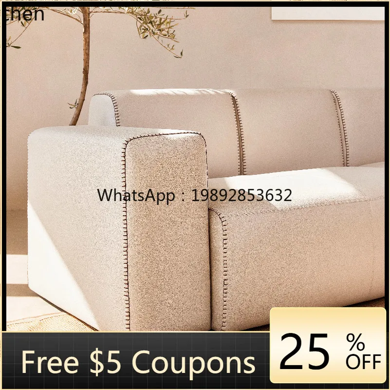 technology cloth living room simple three-person small apartment bedroom double fabric sofa