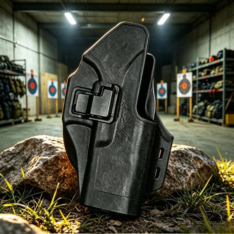 2026 NEW Rapid Release Tactical Waist Carry Sleeve for G18 Plastic Outdoor Fast Draw Gear with 20mm Standard Rail Accessory