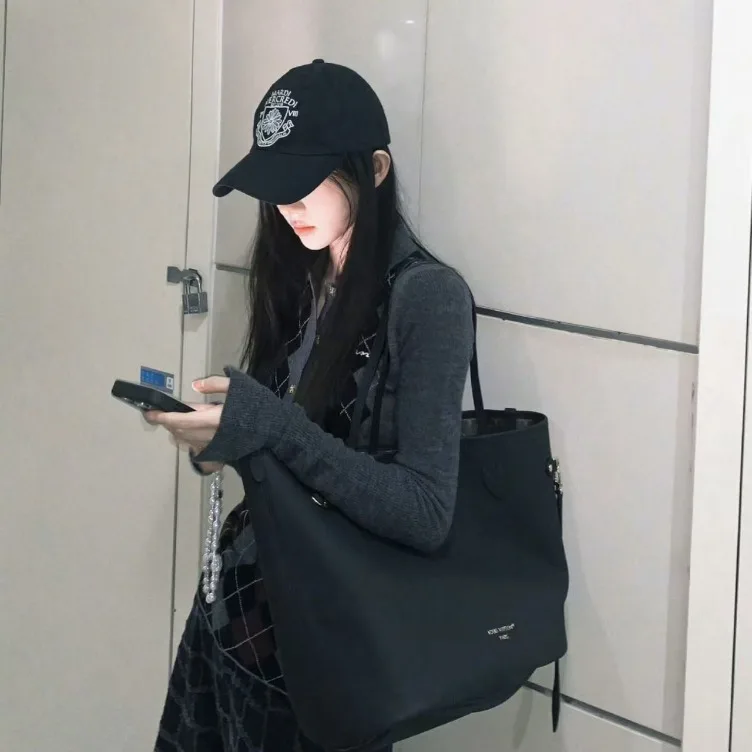 الشتاء النساء بولو طوق الماس تحقق سترة طويلة الأكمام 2000S الجمالية محبوب تريكو المال القديم خمر أنيقة أنيقة #2