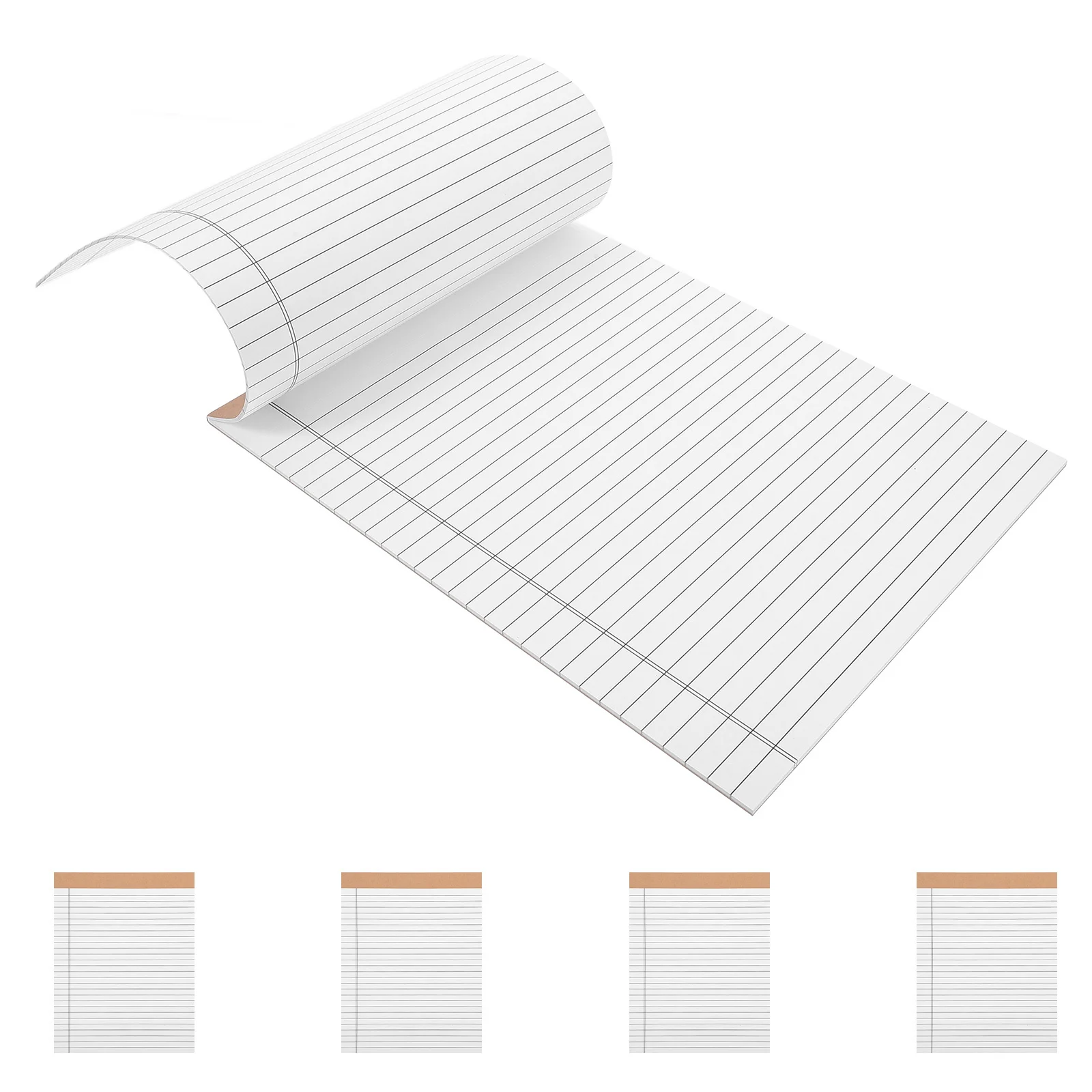

5Pcs White Legal Notepads Wide Ruled Writing Pads with Sturdy Backing for Office Supplies Meeting Notes Planner Notebook Paper